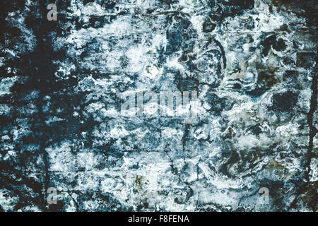 Stained black concrete wall Stock Photo