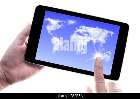 Cloud computing concept Stock Photo