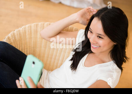 Chinese woman taking selfie Stock Photo - Alamy