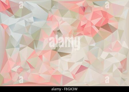 Soft-Colored Polygonal Abstract Background Stock Vector