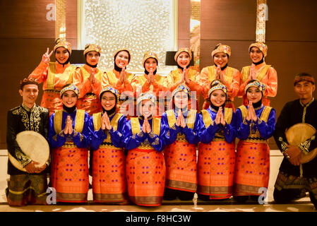 Indonesian traditional dancers. Stock Photo