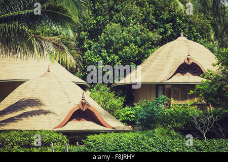 Tropical beach house on the island Koh Samui, Thailand Stock Photo