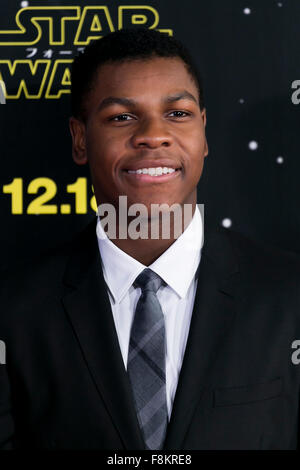 Tokyo, Japan. 10th December, 2015. Actor John Boyega poses for the cameras during the Japan Premiere for the movie ''Star Wars: The Force Awakens'' in Roppongi Hills on December 10, 2015, Tokyo, Japan. The cast are spending 2 days in Japan as part of the promotion for the new movie which is set for worldwide release on December 18th. Credit:  Aflo Co. Ltd./Alamy Live News Stock Photo