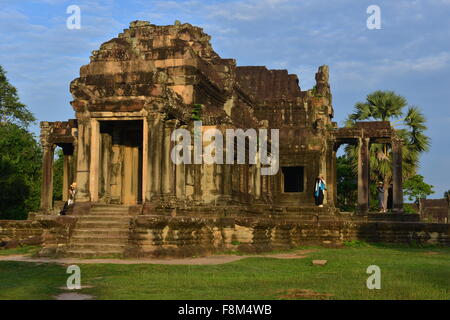 Library, Angkor Wat, Siem Reap, Cambodia Stock Photo