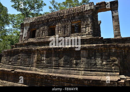 Library, Bayon temple, Siem Reap, Cambodia Stock Photo