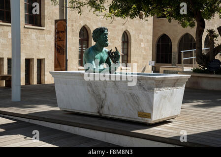 the Archimedes courtyard, Noble Energy Science Park,  National Museum of Science, Technology, and Space , Israel, Haifa Stock Photo