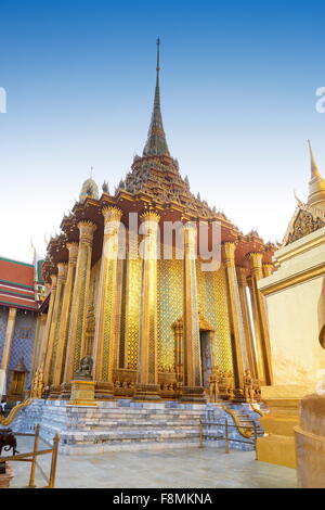 Thailand - Bangkok, Grand Royal Palace, Wat Phra Kaeo, Golden Chedi Stock Photo