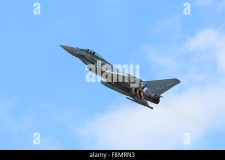 Eurofighter Typhoon being displayed at Southport airshow Stock Photo