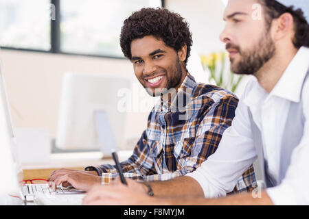 Attractive man posing for camera Stock Photo