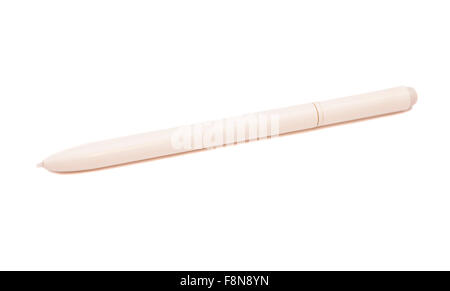 White Stylus pen for touchscreen tablet isolated on white background Stock Photo