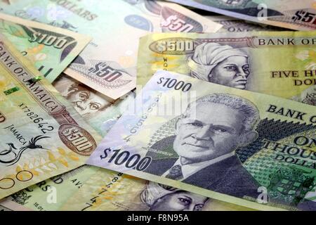 Jamaica currency - Banking and economic stability concept Stock Photo