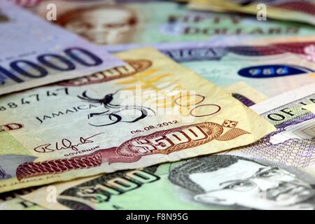 Jamaica currency - Banking and economic stability concept Stock Photo