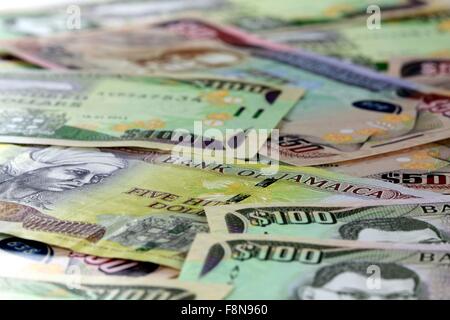 Jamaica currency - Banking and economic stability concept Stock Photo