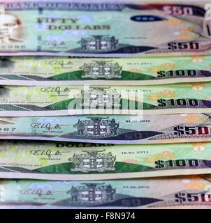 Jamaica currency - Banking and economic stability concept Stock Photo