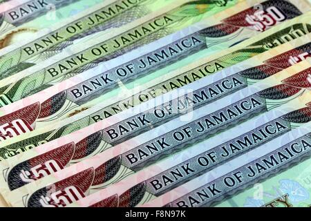 Jamaica currency - Banking and economic stability concept Stock Photo