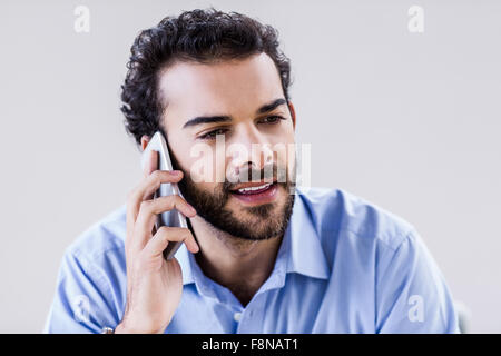 Handsome man on phone call Stock Photo