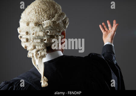 Lawyer Making Speech In Court Stock Photo