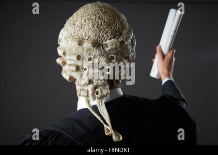 Lawyer Making Speech In Court Stock Photo