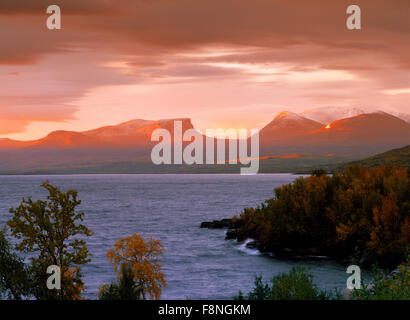 Symbol of Lapland is Lapporten in Abisko National Park near Torneträsk Lake above Arctic Circle in Sweden Stock Photo