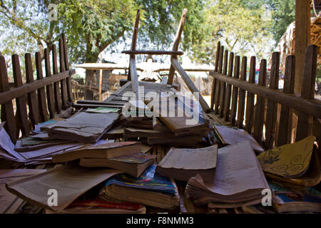 In a little Myanmar village, near Mandalay, two children plays together ...