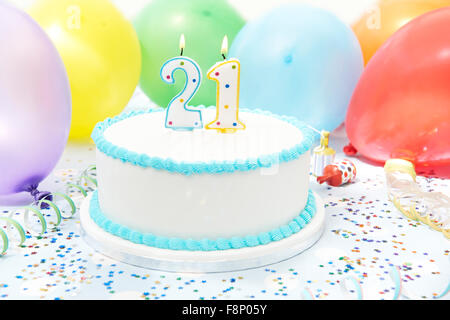 21st Birthday cake Stock Photo - Alamy
