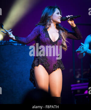 Indianapolis, Indiana, USA. 9th Dec, 2015. Becky G performs at the Jingle Jam at the Indiana Farmers Coliseum in Indianapolis, Indiana on December 9, 2015. © Lora Olive/ZUMA Wire/Alamy Live News Stock Photo