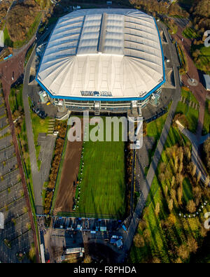 Stadium Arena auf Schalke, football stadium, league stadium in Gelsenkirchen, new football turf, Gelsenkirchen, Ruhr region, Stock Photo