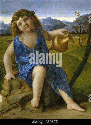 Giovanni Bellini - Giambellino - The Infant Bacchus Stock Photo
