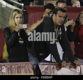 Staurday November 7, 2015; David James Elliott out at the USC game. The USC Trojans defeated the Arizona Wildcats by the final score of 38-30 at the Los Angeles Memorial Coliseum in Los Angeles,CA.  Featuring: David James Elliott Where: Los Angeles, Calif Stock Photo