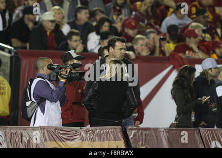 Staurday November 7, 2015; David James Elliott out at the USC game. The USC Trojans defeated the Arizona Wildcats by the final score of 38-30 at the Los Angeles Memorial Coliseum in Los Angeles,CA.  Featuring: David James Elliott Where: Los Angeles, Calif Stock Photo