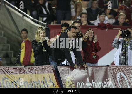 Staurday November 7, 2015; David James Elliott out at the USC game. The USC Trojans defeated the Arizona Wildcats by the final score of 38-30 at the Los Angeles Memorial Coliseum in Los Angeles,CA.  Featuring: David James Elliott Where: Los Angeles, Calif Stock Photo