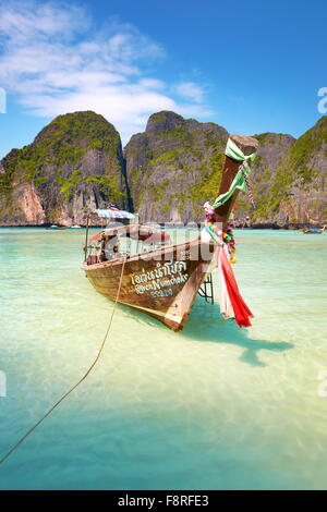 Thailand - Landscape of Maya Bay (close to Phi Phi Island), Asia Stock Photo