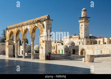 Structures on the Temple Mount in Jerusalem, Israel, Middle East. Stock Photo