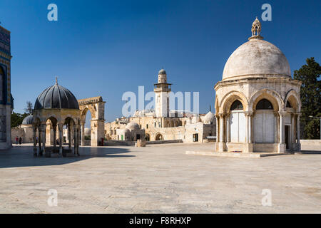 Structures on the Temple Mount in Jerusalem, Israel, Middle East. Stock Photo