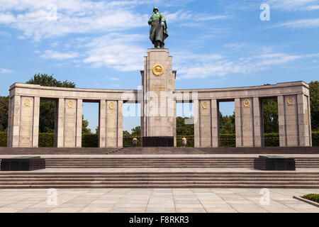 Soviet War Memorial in Berlin, Germany. Stock Photo