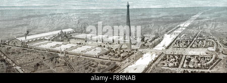 Exposition Universelle view, World Fair, 1900, Paris Stock Photo