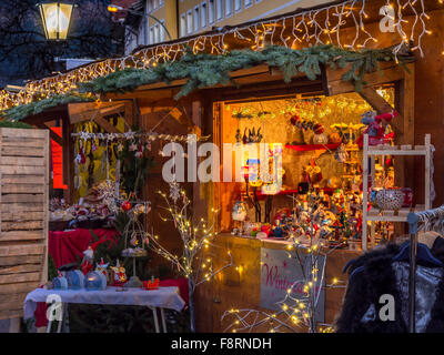 Christmas Market in Garmisch-Partenkirchen, Bavaria, Germany Stock