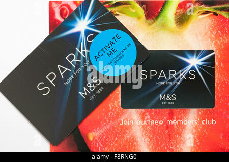 M&S Sparks card more for you - join our members club Stock Photo