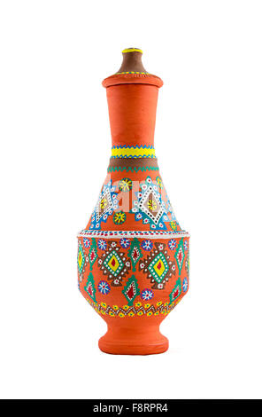 Egyptian painted pottery Vessel Stock Photo