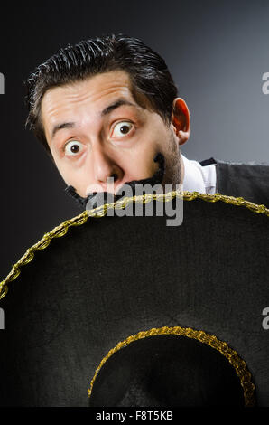 Mexican man in funny concept Stock Photo