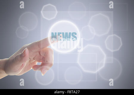 News touchscreen Stock Photo