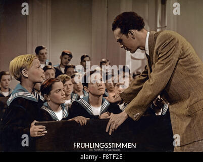 Frühlingsstimmen, Österreich 1952, Regie: Hans Thimig, Szenenfoto Stock Photo