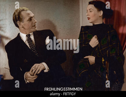 Frühlingsstimmen, Österreich 1952, Regie: Hans Thimig, Darsteller: Fritz von Friedl Stock Photo