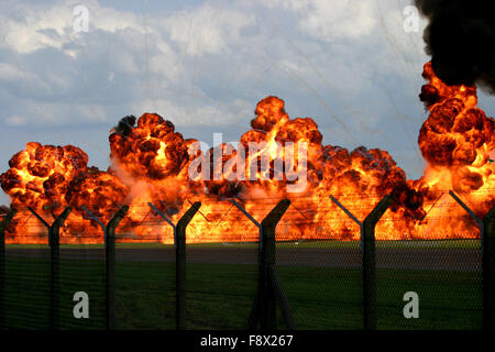 Fire and explosion Stock Photo