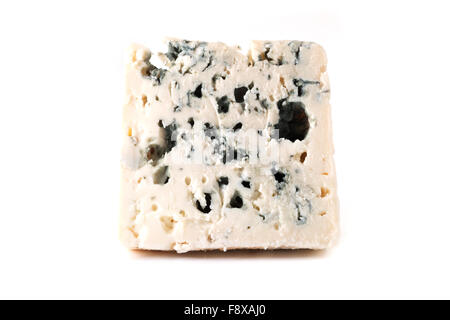 Roquefort cheese on a white background Stock Photo