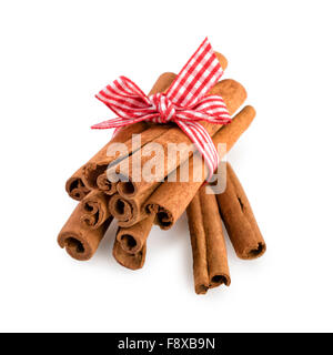 Cinnamon Sticks Isolated on White Stock Photo