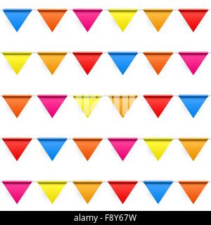 Party Background with Flags Seamless Pattern Vector Illustration Stock Vector
