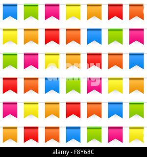 Party Background with Flags Seamless Pattern Vector Illustration Stock Vector