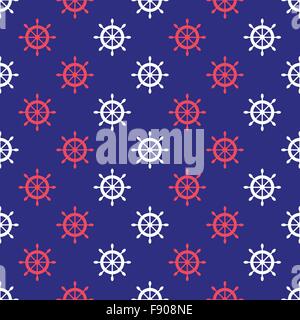 Seamless nautical pattern Stock Vector