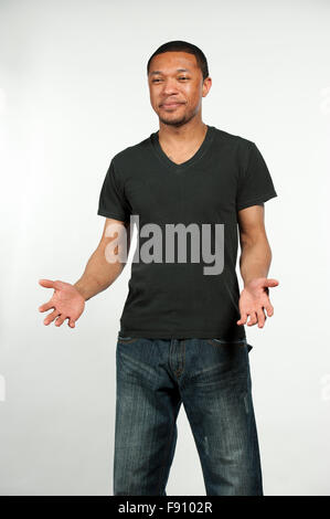 Happy Hip Black Male Stock Photo